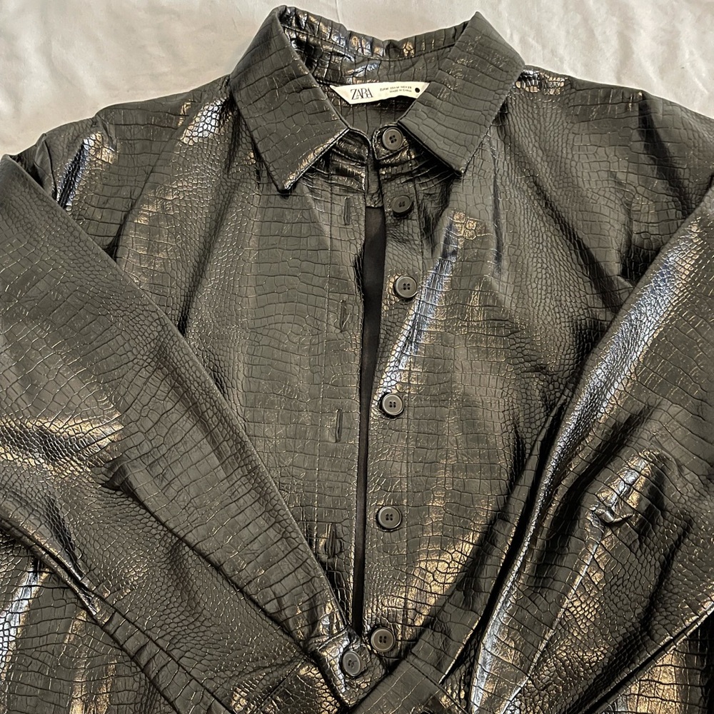 Zara snakeskin jacket